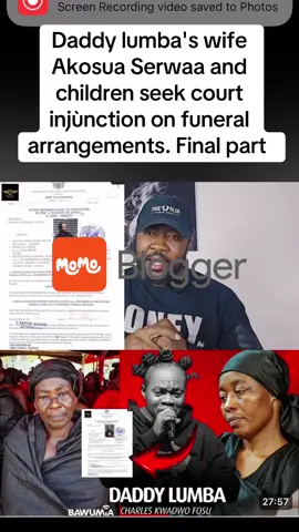 Daddy lumba's wife Akosua Serwaa and children seek court injùnction on funeral arrangements