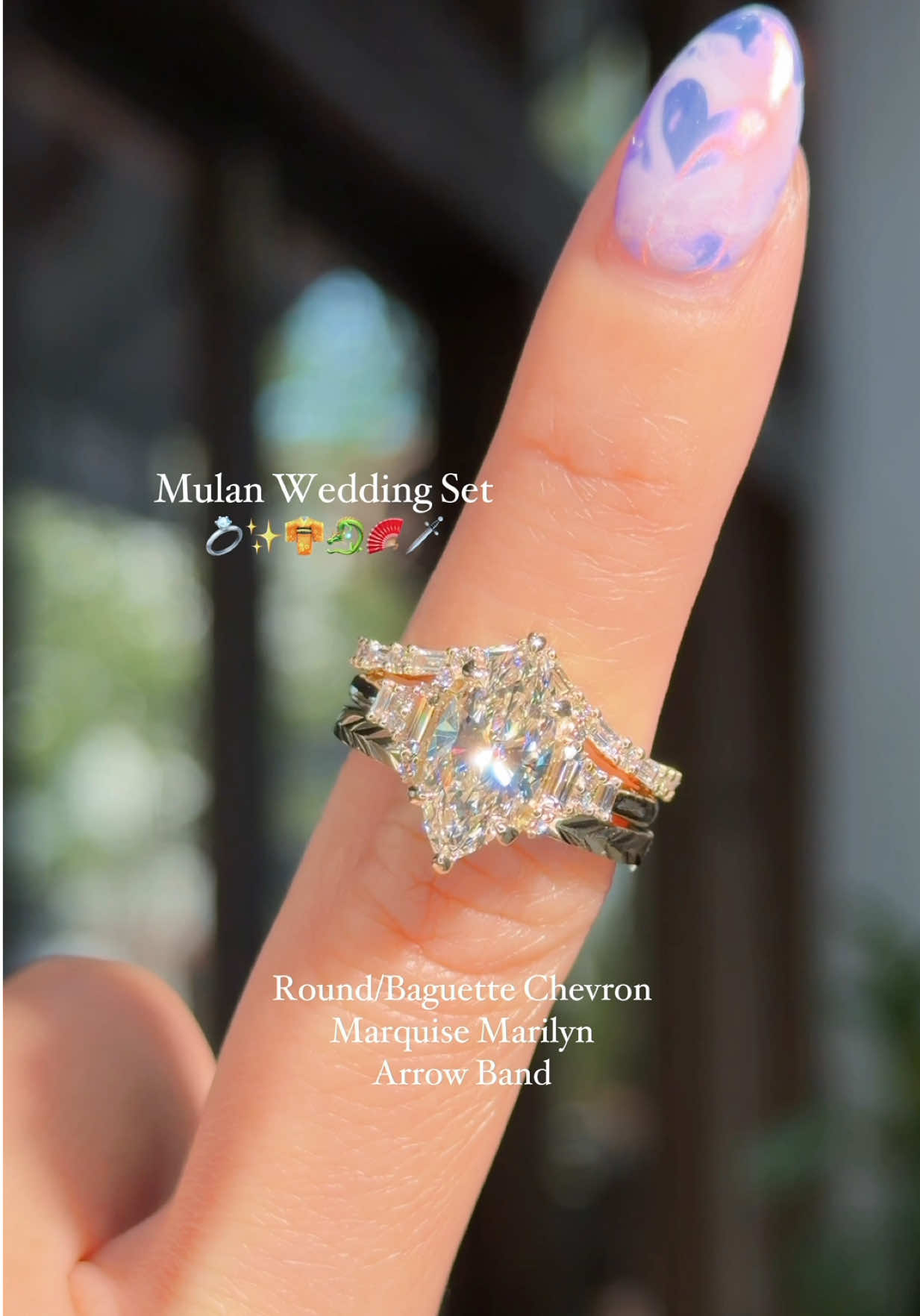 An epic ring stack for the bravest warrior in all of China 🐉 ✨⚔️ 🪭 Round & Baguette Chevron Band – $1,399 🪭 Marquise Marilyn Engagement Ring – $4,889 🪭 2.0mm Engraved Arrow Band – $749 Build yours at PrincessBrideDiamonds.com ✨ 💬 Text us if… ⚒️ you want to build a custom ring 📆 you want to book an appointment 🙋‍♀️ you have any other questions ✨ 714-899-1122 Visit us IRL! 📍 7821 Edinger Ave Suite 130 Huntington Beach, CA 92647 Mon - Fri: 10am - 6pm Sat/Sun: 9am - 6pm