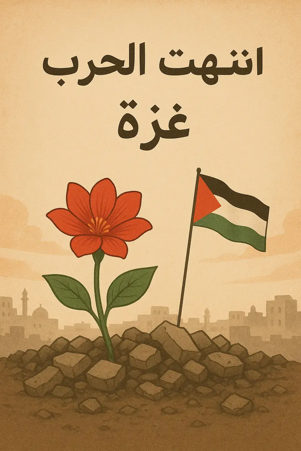 انتهت الحرب… لكن وجعها سيبقى طويلاً في القلب. اليوم لا نحتفل بانتهاء الحرب ، بل بالحياة التي سوف ان تعود ، بالأمل الذي رغم الركام، ما زال يزهر من بين الحجارة. غزة… يا من علمتِ العالم معنى الصبر، سلامٌ عليكِ وعلى من بقوا نورًا رغم كل هذا الظلام. 🌸🇵🇸