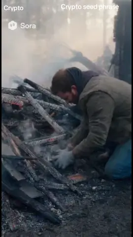 Crypto seed phrase is your most important crypto tool. Keep it protected from fire.#crypto #cryptowallet #cryptotiktok #sora 