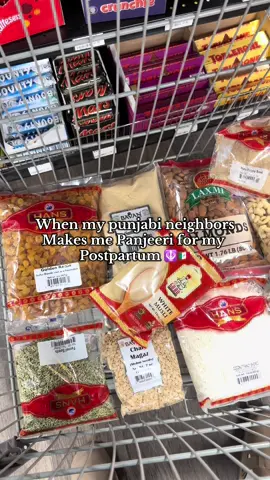 When my punjabi neighbors make me Panjeeri for my postpartum! I have such lovely neighbors! #fyp #punjabitiktok #punjabi #mexicantiktok #mixedbaby 