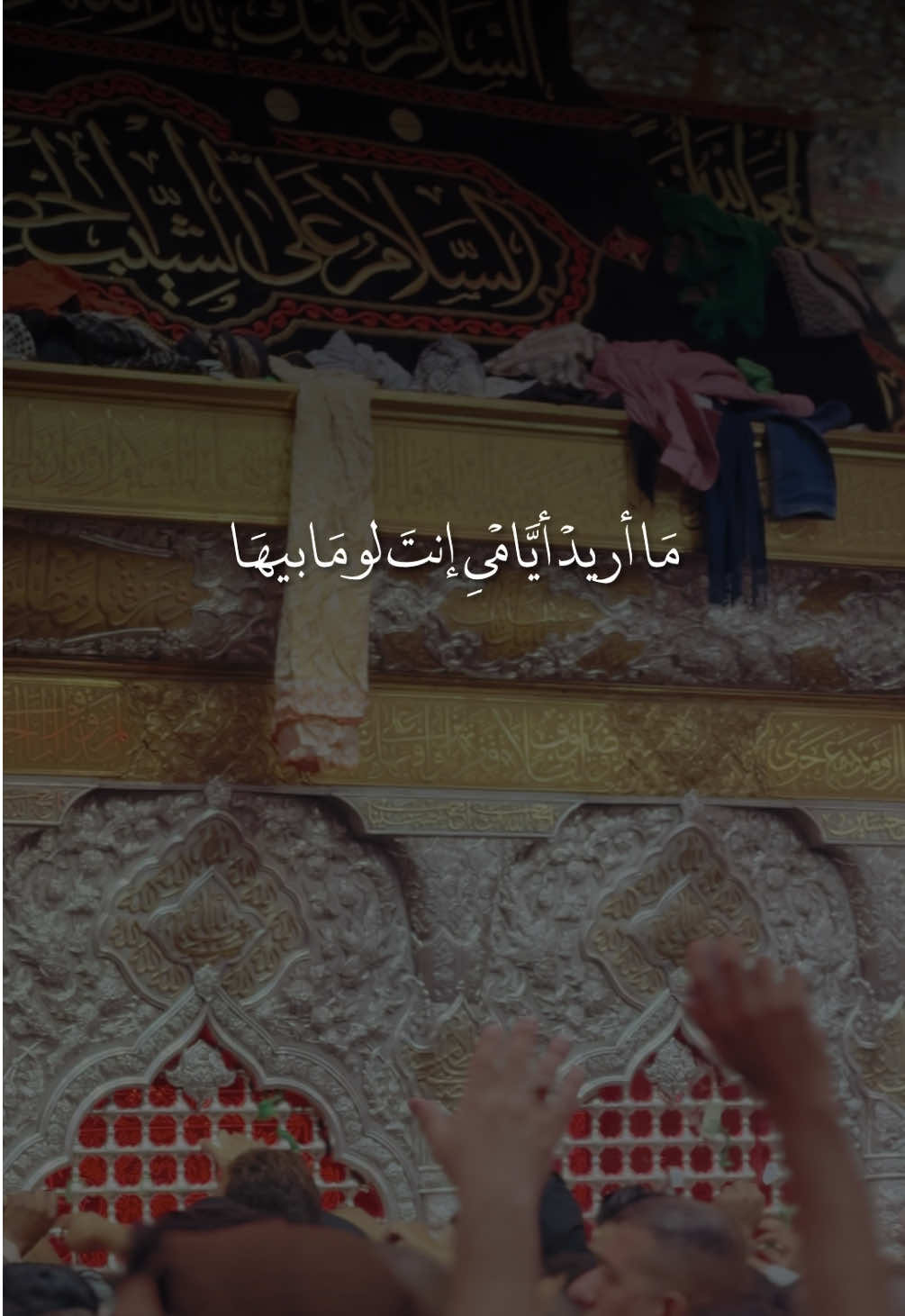 ( اني ناذر روحي بسمَك امخليها ) ♥️ #حبيبي_حُسين 