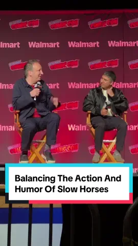 #SlowHorses director talks balancing the show’s humor and action at #NYCC. #tv #comiccon #tvshow 