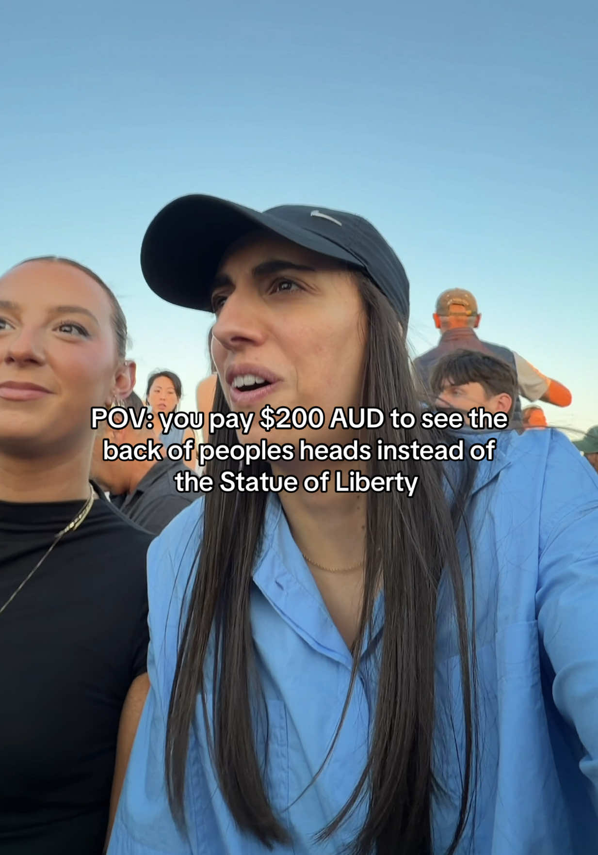 Happens to the best of us I guess 🤪 #statueofliberty #fail #funny #newyork #tourist side note: this is a joke - we were able to see her just fine once we got up closer 😅