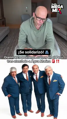 🚨 Gianmarco anuncia la postergación de su gira en Perú tras el atentado a Agua Marina. El cantautor expresó su solidaridad con los afectados y envió un mensaje contundente a las autoridades, exhortándolas a tomar medidas urgentes para garantizar la seguridad ciudadana en el país. ‼️ #aguamarina #gianmarco #tour #viral #fyp    