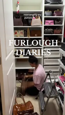Furlough Diaries Day 4-6 while also working on my makeup vanity🤎✨🫡#pursetok #coachbag #organize #bagcollection #Lifestyle @Coach @MARGESHERWOOD @Miu Miu @Burberry @Louis Vuitton @SAINT LAURENT @Longchamp @ChanelOfficial @Prada @Free People @TORY BURCH @Coachtopia 