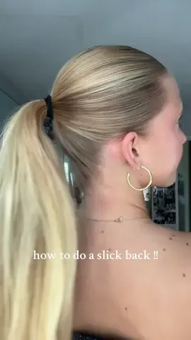 how to do a slick back !! 🤍💋🤍 #slickback #hairtok #girltok #helpful #howto 