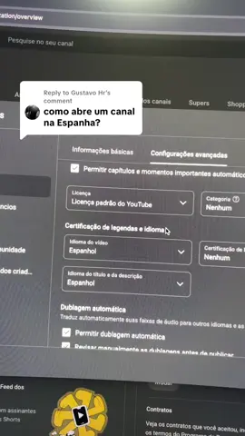 Replying to @Gustavo Hr Como postar em canal dark gringo (espanhol) no YouTube  #ia #canaldark #monetizar 
