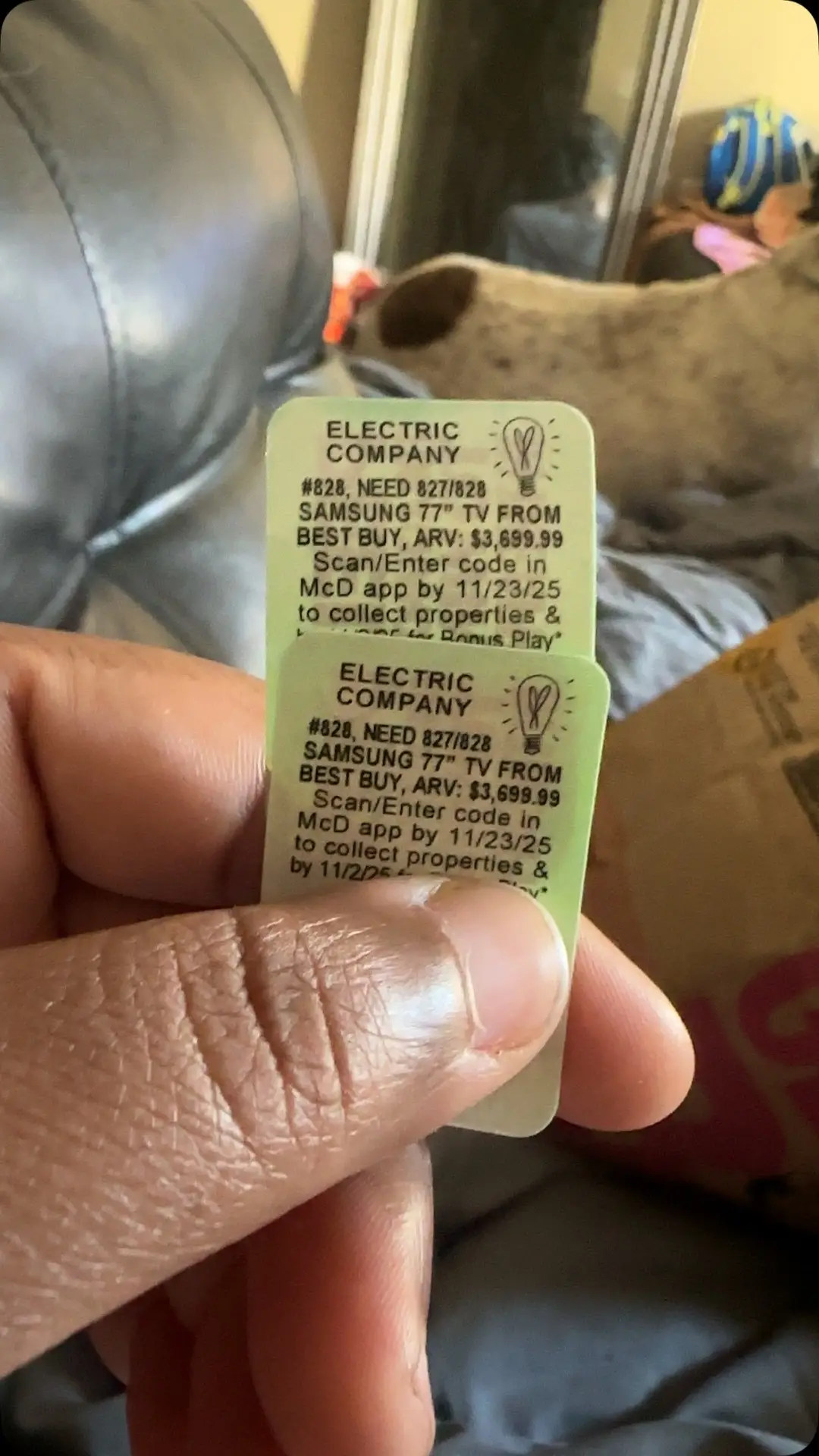 Willing to trade for 827 #mcdonalds #mcdonaldsmonopoly #trade #monopoly #fyp 
