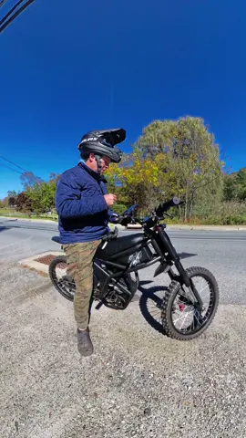 Gt73 pro out for a spin! Check it out in our shop! We have many other bike bikes and scooters to choose from depending on what you’re looking for we have bikes that range from 28 mph up to 55 mph #wheelie #ebike #gt73pro #dirtbike #surron 