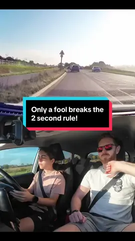Only a fool does this… - How much distance should you leave in front of you while following other vehicles when driving? . . . #drivinglessons #drivinginstructor #drivingtest #following #distance 