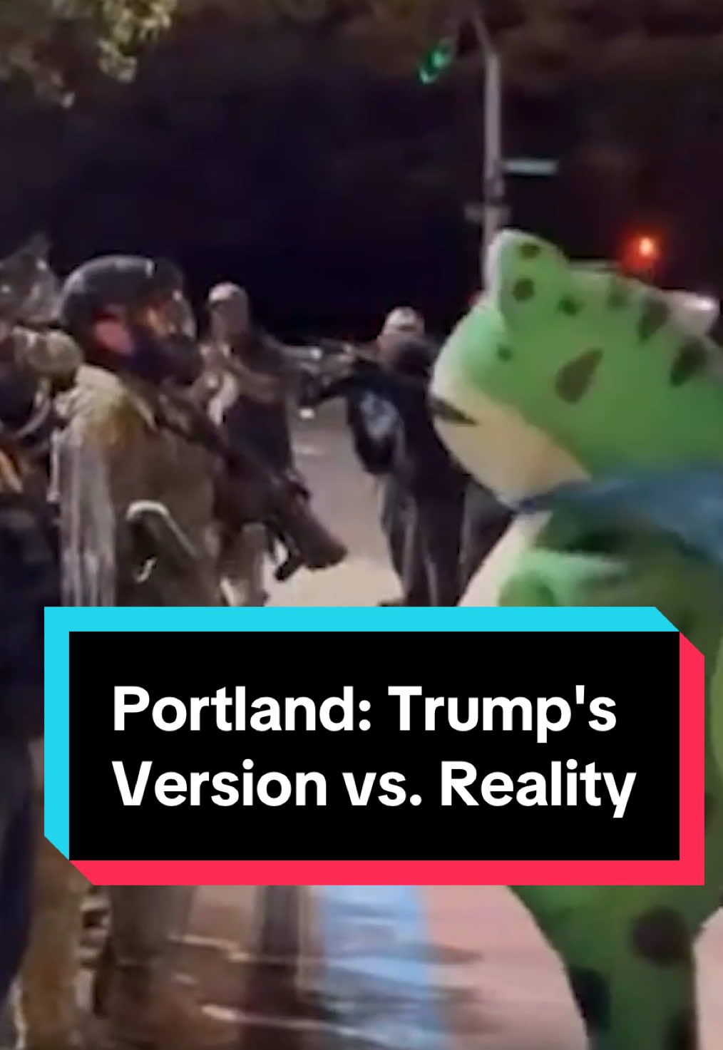 The following is REAL footage from Portland, 2025. Viewer discretion is advised. #DailyShow #Portland #Trump