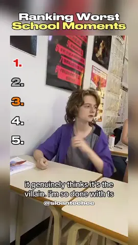 Ranking Worst School Moments  #fyp #school #ranking #top5 #xzybca 
