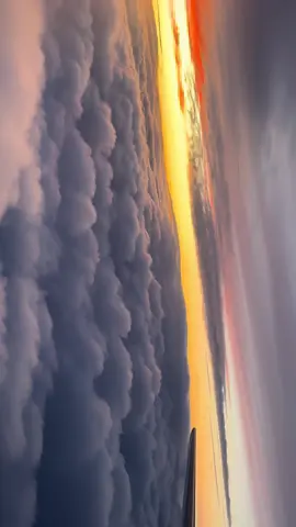 Above the clouds  #cabincrew #clouds #sunset 