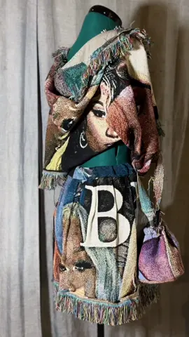 How did I do 👀  Custom Tapestry set made by me Text “tapestry” to (513)549-4431 to get quoted today! #fyp #itsyahgurlmissd #FASHION #cincinnati #tapestryoutfit #fashiondesigner #CapCut 