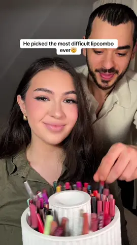 Kinda worked out in the end.. not the worst lipcombo he picked but definitely challenging  #makeup #makeupproducts #makeuptutorial  #lipstick #lipgloss  @Armani beauty @Sweed Beauty @Flormar Ireland @elfcosmetics @e.l.f. Cosmetics UK @e.l.f. Cosmetics 
