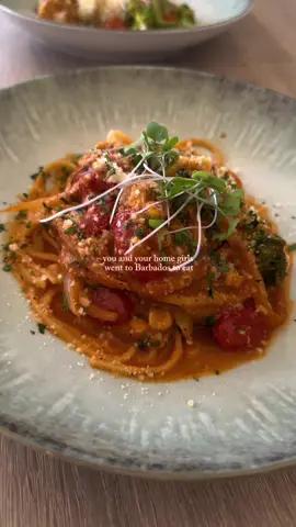 Ngl.. this restaurant was one of the best eats our entire trip! 😋  #barbadostiktok #barbadosrestaurants #calmabeachclub #fyp 