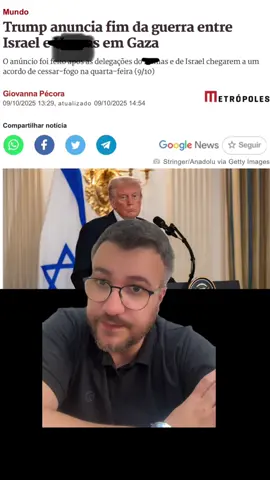O acordo foi assinado. #israel #gaza #trump #politica #guerra 