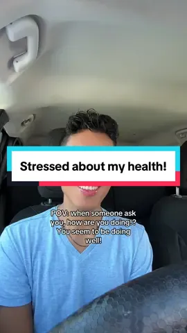 I often get asked this question, because I seem to be doing well, but honestly, I’m stressed! #health 
