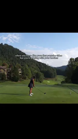 supportive siblings😅 #golf 