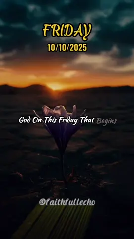 Good Morning God, today is Friday 10th, 2025. #Morningprayer #Goodmorning #Jesus #Prayerneeded #Amen 