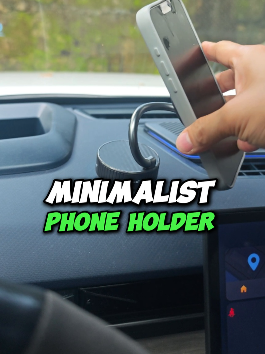 Minimalist MAGNETIC SPIRAL CAR PHONE HOLDER #minimalist #caraccessories #carphoneholder #phoneholder #vlogging #cameraholder #gadgetfinds #giftidea #xmasgift