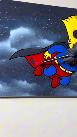 Satisfying Bart Simpson #satisfying #art #painting 