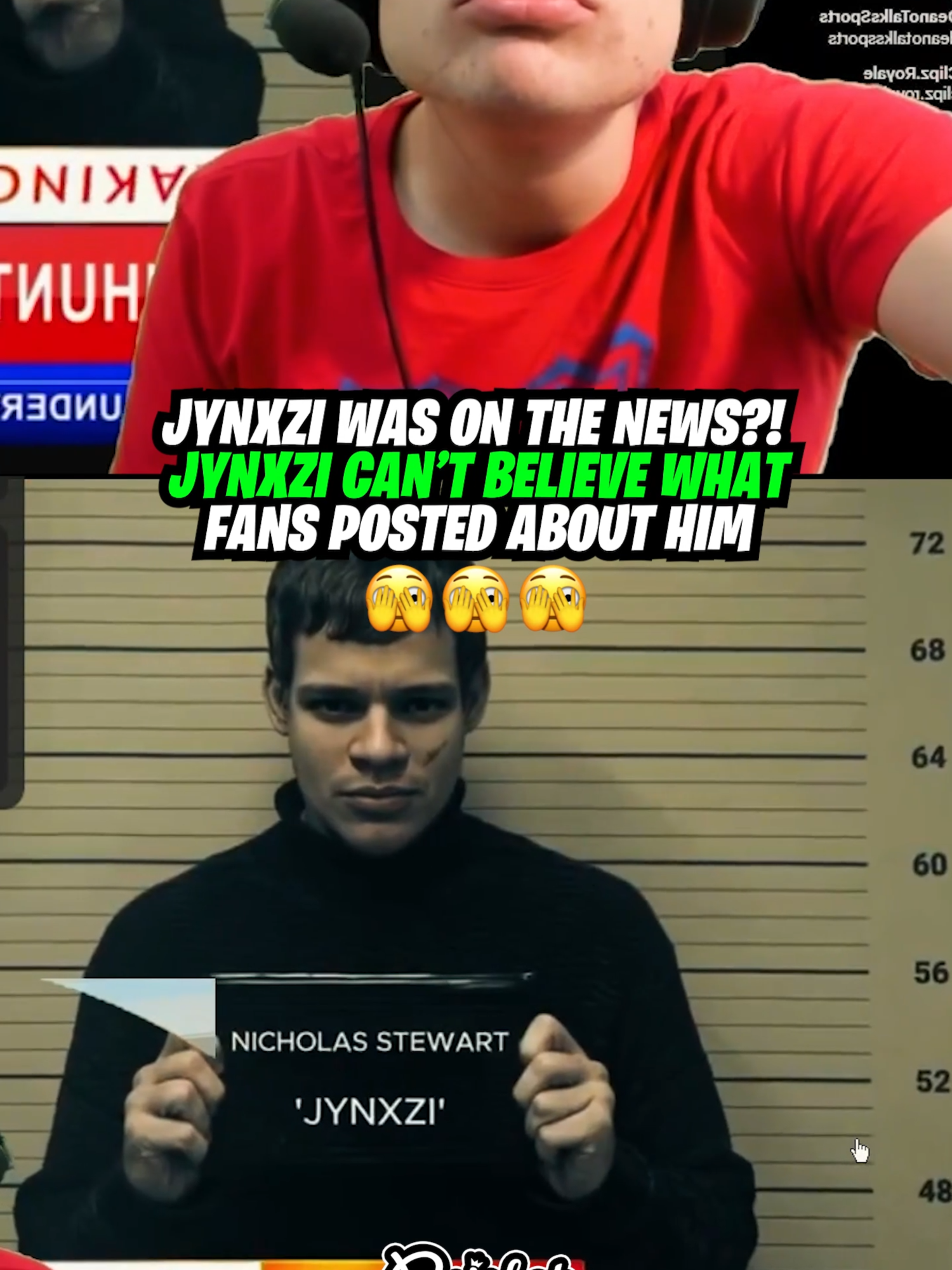jynxzi was on the news?! jynxzi can’t believe what fans posted about him 💀 😳 #jynxzi #jynxziclips #fyp @jynxziontwitch