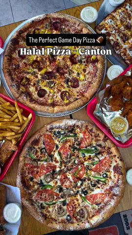 If you haven’t tried halal pizza, you’re seriously missing out! They’ve been serving Detroit since 2005, and when they opened their Canton location about a year ago it was game over. Their wings are some of the best I’ve ever had.  Their pizza is unreal with options like the classic round or the deep dish, both loaded with that signature flavor that keeps you coming back. They also have calzones, subs, and so much more, all at great prices and made fresh. With football season here 🏈 it’s the perfect time to grab a box and take advantage of their amazing deals. They’re even offering free delivery with a $50+ purchase.  @HALALPIZZA_CANTON  📍 6565 N Canton Center Rd, Canton, MI  📍 6531 Greenfield Rd, Detroit, MI 48228 Halal Status: the entire menu is halal 