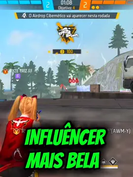 INFLUÊNCER MAIS BELA #ironia #freefire #ff #trizinhaff