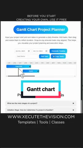 Watch me build a Gantt chart project planning and brainstorming tool #business #tools #worksmarternotharder #gantt #projectmanagement 