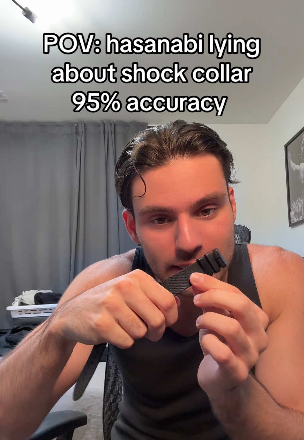 On god he was covered the entire thing I couldn’t see nothing. I think he 100% is lying tho #viral #hasanabi #shock #dog #trending