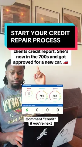 Comment “credit” if you’re ready to have your credit back in the 700’s again.  #creditrepair #creditrepairservices #credit #increasecreditscore #repaircredit 