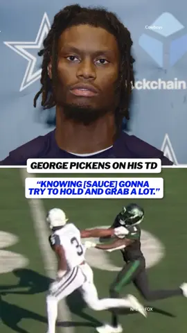 Pickens says there was “a lot of hand fighting” on his TD vs. Sauce Gardner #nfltiktok #nfl #football 