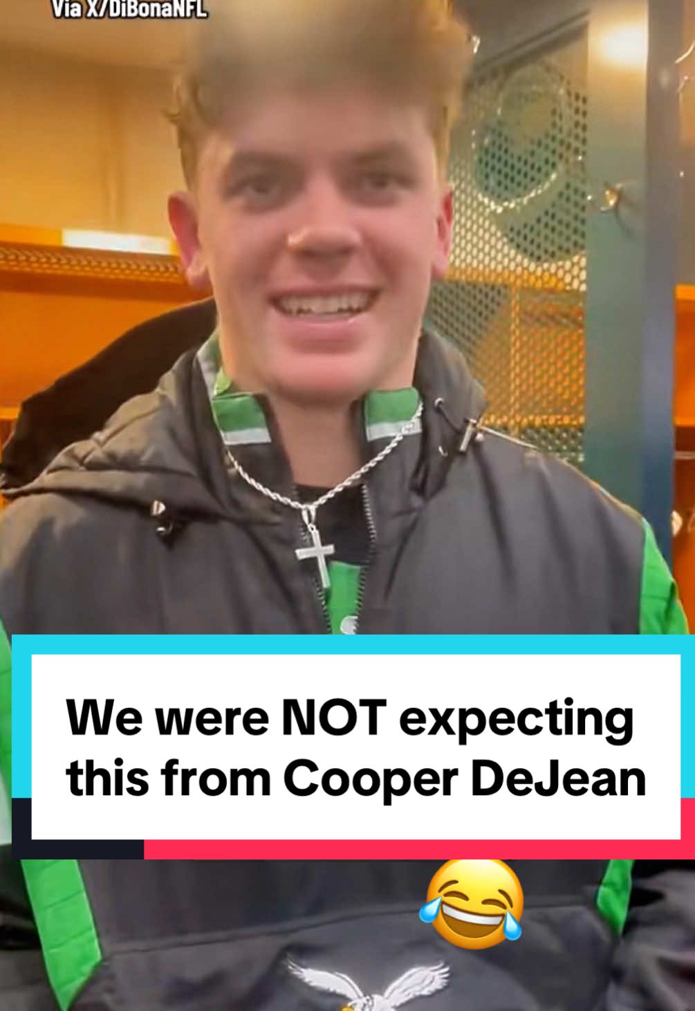 Cooper DeJean’s “Welcome to the NFL” moment from his rookie season was NOT what we were expecting  😅 #cooperdejean  #nfl  #nflrookies #philadelphiaeagles 