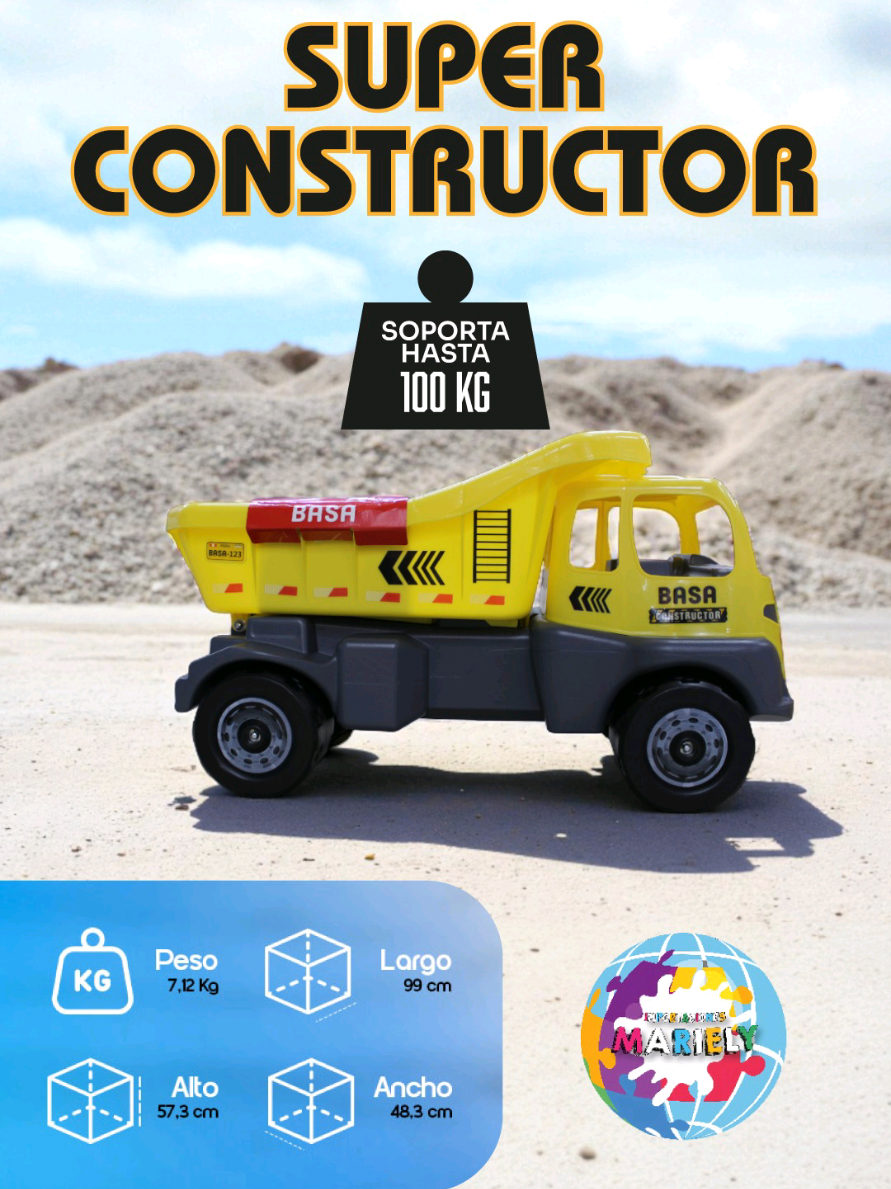 Llegó el Super Constructor de BASA para que tus peques tengan las mejores aventuras 🚚 #juguetes #camion #regalos #juguetesgigantes #lima 