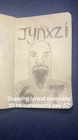 Drawing @Jynxzi everyday till he comments day 67 #jynxzi #67