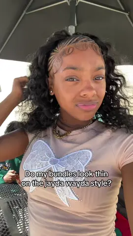 Do my jayda wayda hairstyle look thin??? #fypシ゚viral #xyzbca #funnyvideos #jaydawaydahairstyle #blowthisup (PSA - My hairstylist did nothing wrong it was my fault with the bundles)