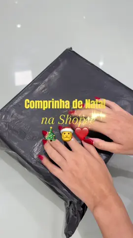 As comprinhas de Natal já começaram por aqui. ❤️🎄 #natal #shopee 