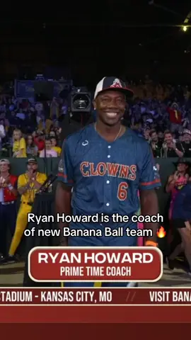 Ryan Howard will #coach the #Indianapolis Clowns 🤡 #bananaball #savannahbananas 
