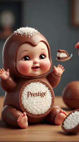 ASMR  Bebê comendo prestígio🍫🥥 #asmr #fyp #viral #cutebaby #videossatisfatorios 