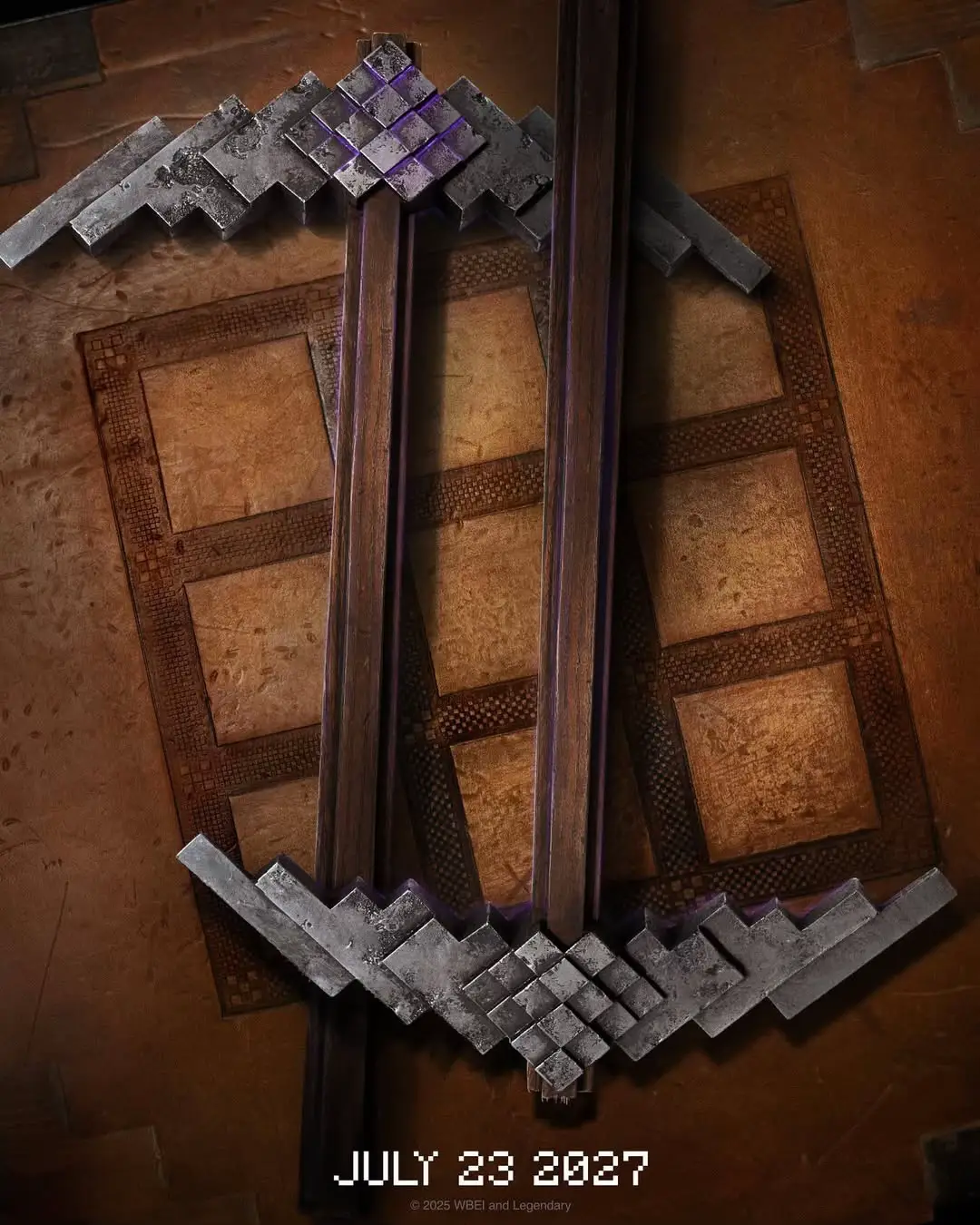 Building terrain… ⛏️ Here’s the first poster for the sequel to #Minecraft, coming to GSC on 23 July 2027! 💥 #MinecraftMovie #MinecraftII #aminecraftmovie #sequel n