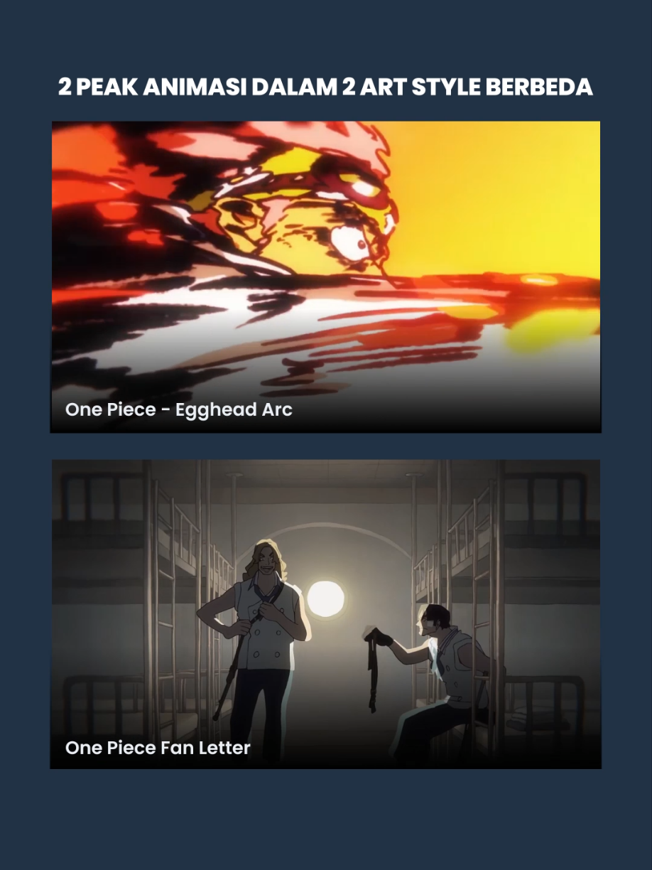 2 peak animasi dalam 2 art style yang berbeda #onepiece #egghead #onepiecefanletter #onepieceedit 