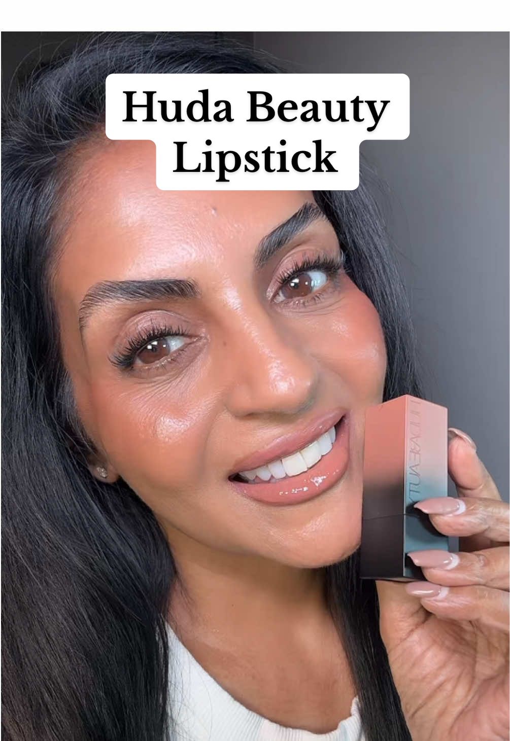 @Huda Beauty “Board Meeting” is my new favorite HUDA lipstick 💄  - has a buttery suede matte finish, feels soft and silky - not drying or tight feeling - highly pigmented and long lasting  Shop through my link for all your HUDA Beauty needs: https://community.hudabeauty.com/s/lovey #hudabeauty  #hudabeauties #mattelipstick #lipcombo #50andfabulous 
