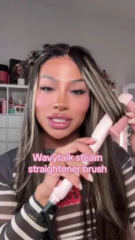 @wavytalkofficial steam straightener brush …💨 idk what whitchcraft makes steam actually do all this but I’m here for it! Get the smooth barrier as a free gift for order over $129!  Use my code: JEREMY25 😍 #wavytalk #silkpress #fyp #haircare #beauty #hottools 