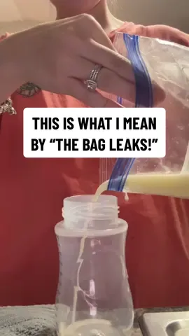 This is what I mean by the breastmilk bags leak. 🤷‍♀️ 