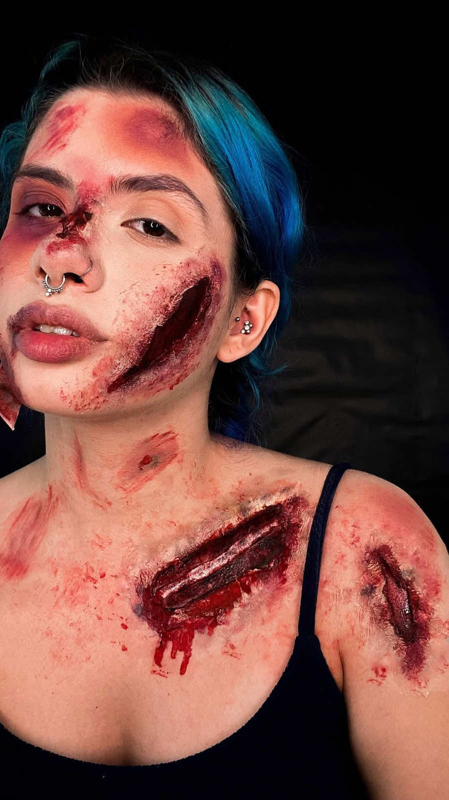 Acho que cai… #makeupartist #halloween #halloweenmakeup 