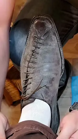 UNIQUE and BEAUTIFUL Shoe Shine I Extra Satisfying ASMR  #shoeshine #asmrsounds #satisfying 