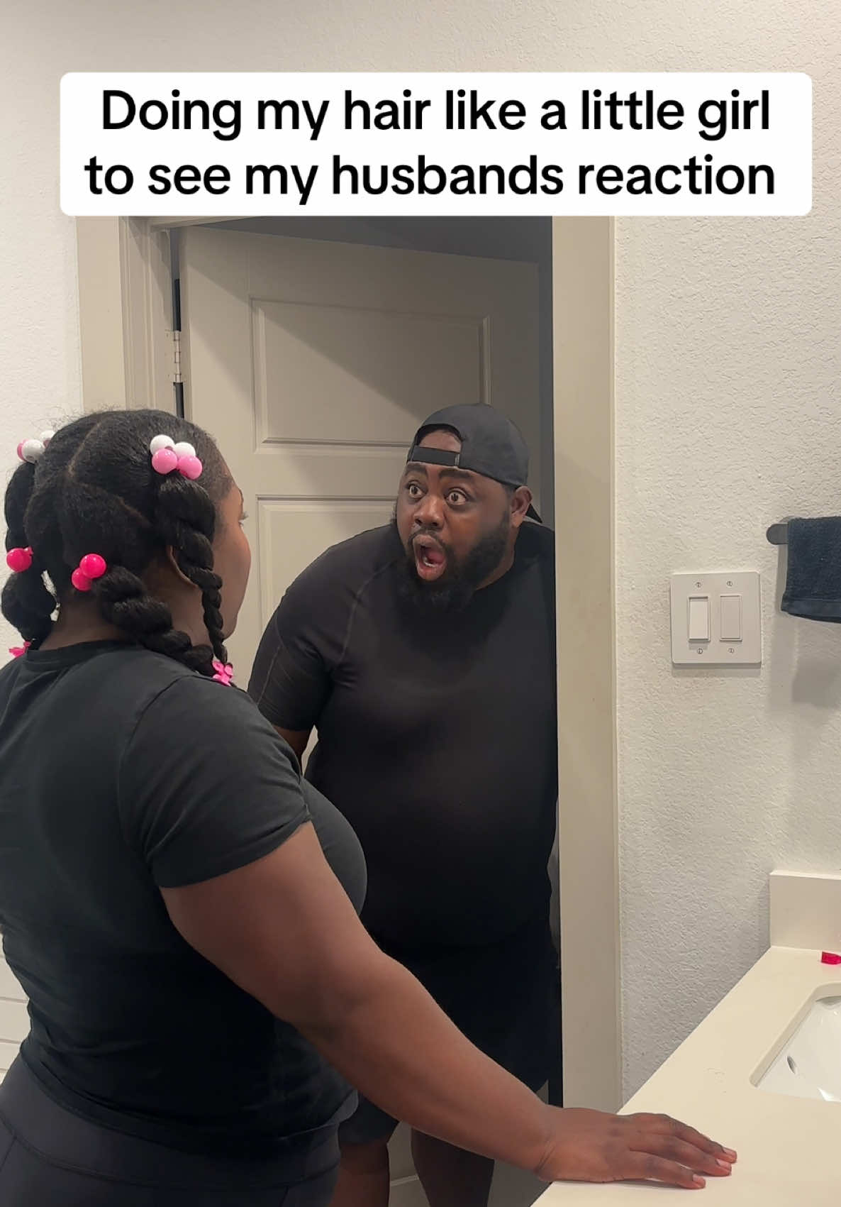 He be going in on me 🤣 #reaction #fyp #couplegoals #couple #husbandwife 