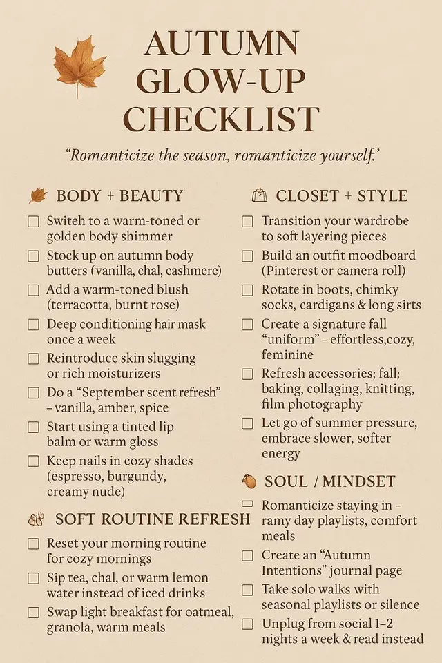 all is the season to refresh and realign. Upgrade your skincare, declutter your space, romanticize your routines, and get back to what makes you feel grounded and confident. Your glow-up starts with small, intentional habits. 🌿💛 Glow through the season 🍂✨💛 #AutumnGlowUp #SelfCareSeason #SugarRosebud